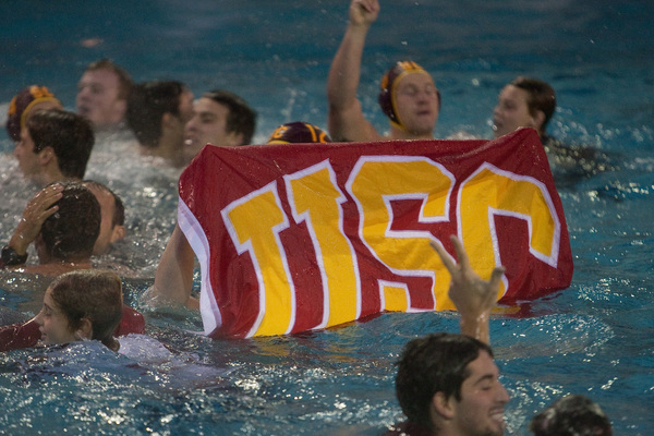 Cal Men's Water Polo vs USC for the NCAA Championship at Spieker Aquatics Complex in Berkeley, California on December 5th, 2010.
