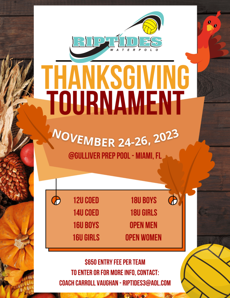 Miami Riptides 2023 Thanksgiving Tournament