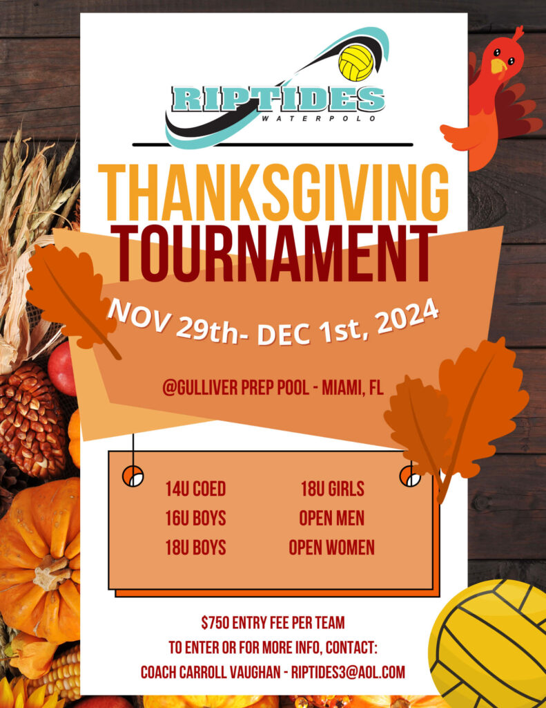 Riptides 2024 Thanksgiving Tournament